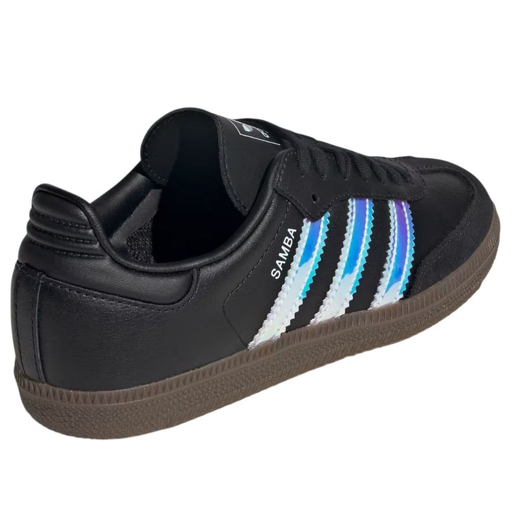 (GS) adidas Samba 'Black Iridescent Stripes' JQ2852