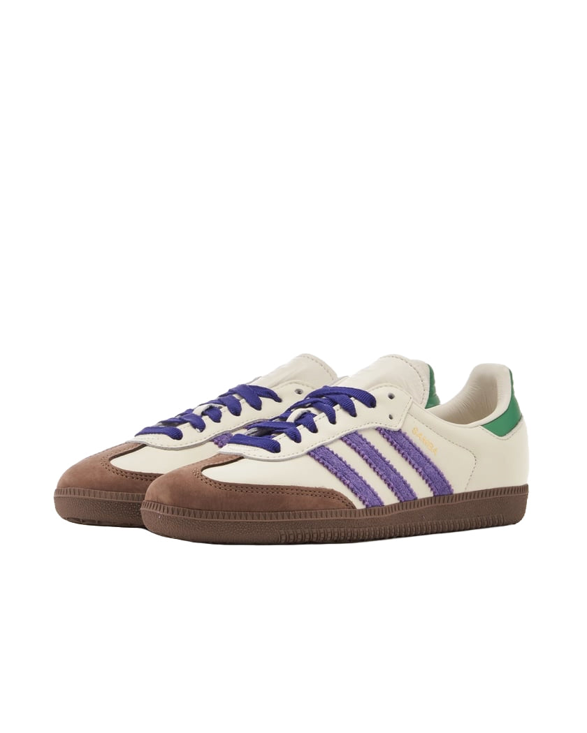 (WMNS) adidas Samba OG 'White Purple Green' ID8349